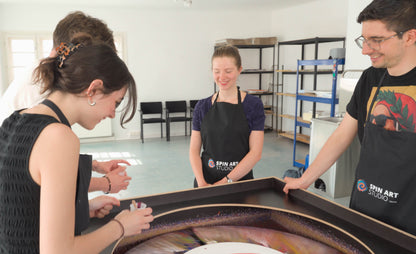 Spin Painting Session